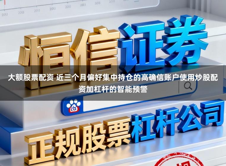 大额股票配资 近三个月偏好集中持仓的高确信账户使用炒股配资加杠杆的智能预警