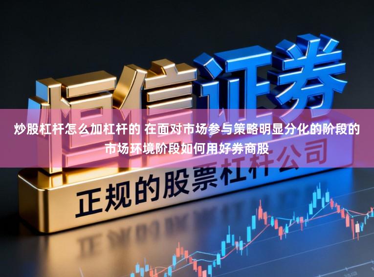 炒股杠杆怎么加杠杆的 在面对市场参与策略明显分化的阶段的市场环境阶段如何用好券商股