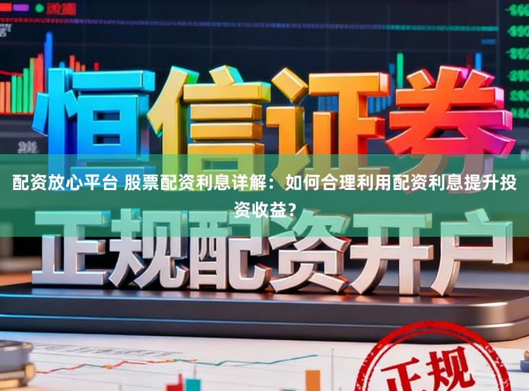 配资放心平台 股票配资利息详解：如何合理利用配资利息提升投资收益？