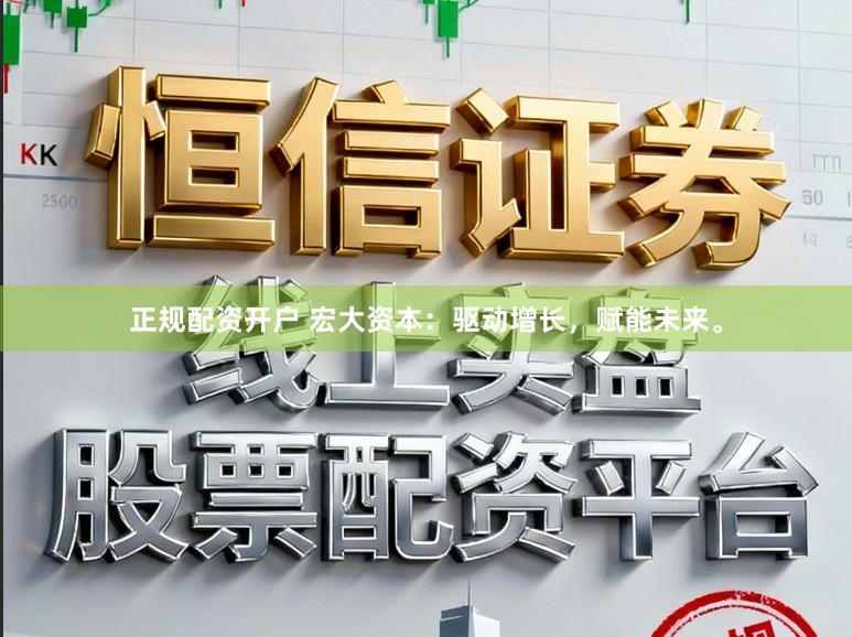 正规配资开户 宏大资本：驱动增长，赋能未来。